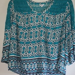 Crown & Ivy crochet boho top